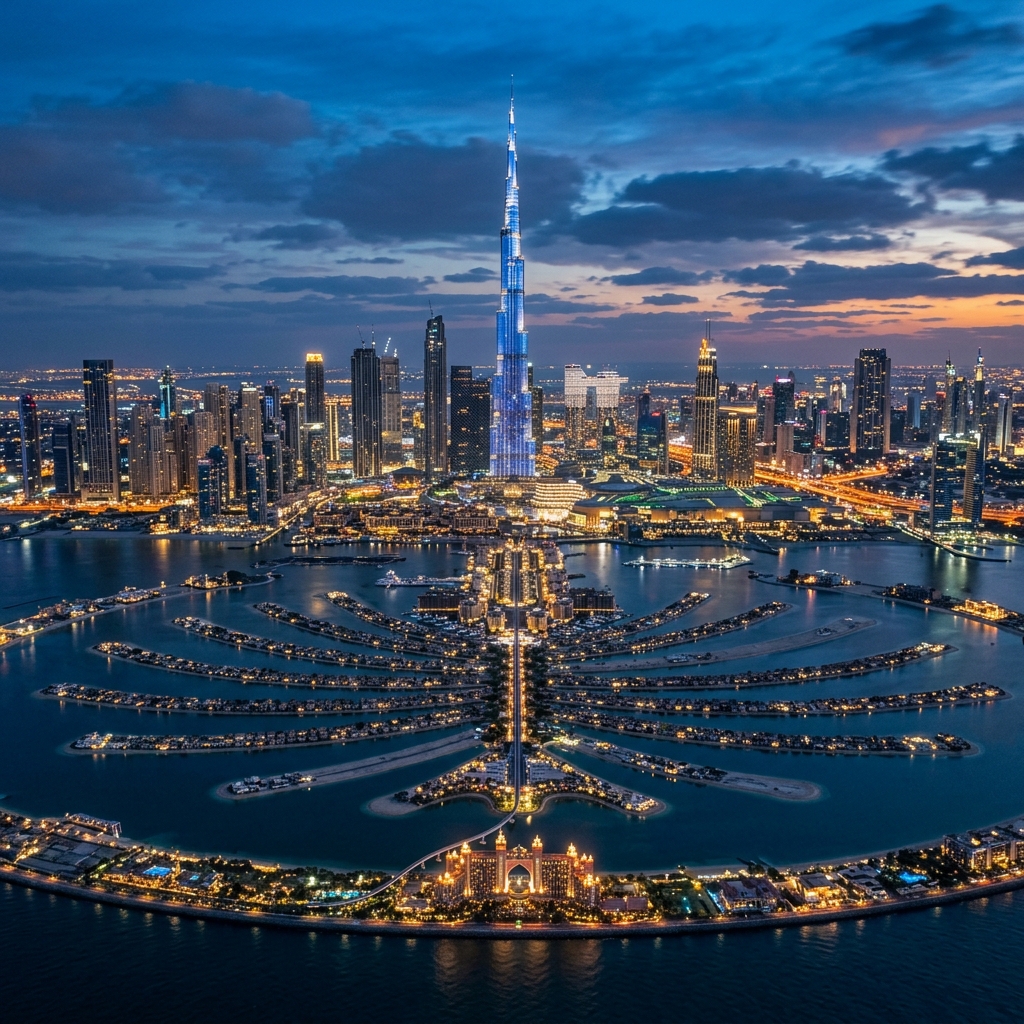 Dubai City & Burj